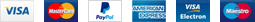 Pagos aceptados: Visa, Mastercard, PayPal, American Express y Maestro