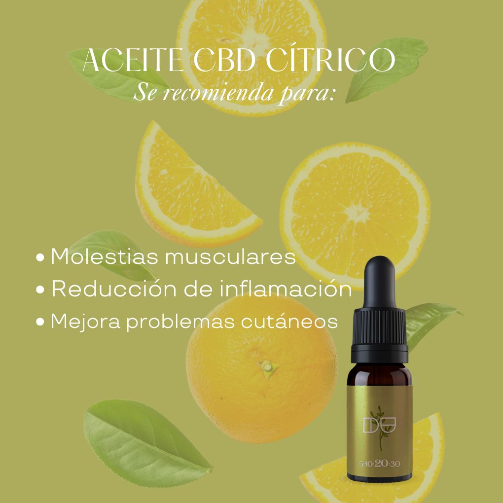 aceite cbd citrico para musculos